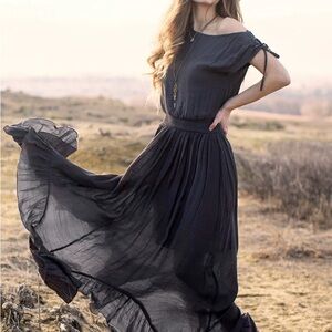Joyfolie Gia Dress in Charcoal